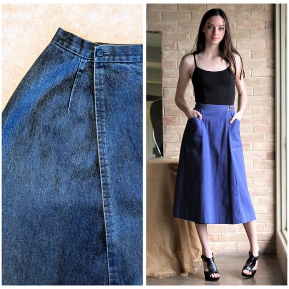 VTG 70S WRAP SKIRT - Picture 1 of 7